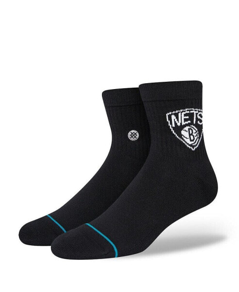 Men's Brooklyn Nets Logo Quarter Socks