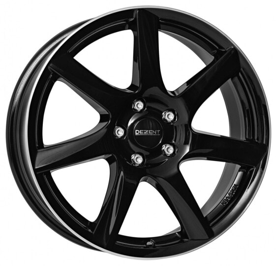 Dezent TW black polished lip 7.5x18 ET38 - LK5/112 ML70.1