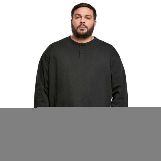 URBAN CLASSICS Organic Oversized Henley sweatshirt