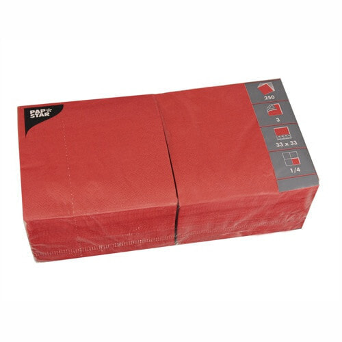 PAPSTAR 12483 - Red - Tissue paper - Monochromatic - 46.5 g/m² - 330 mm - 330 mm