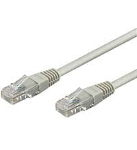 Wentronic CAT 6 Patch Cable - U/UTP - grey - 2 m - Cat6 - U/UTP (UTP) - RJ-45 - RJ-45