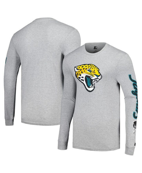 Men's Heather Gray Jacksonville Jaguars Halftime Long Sleeve T-shirt