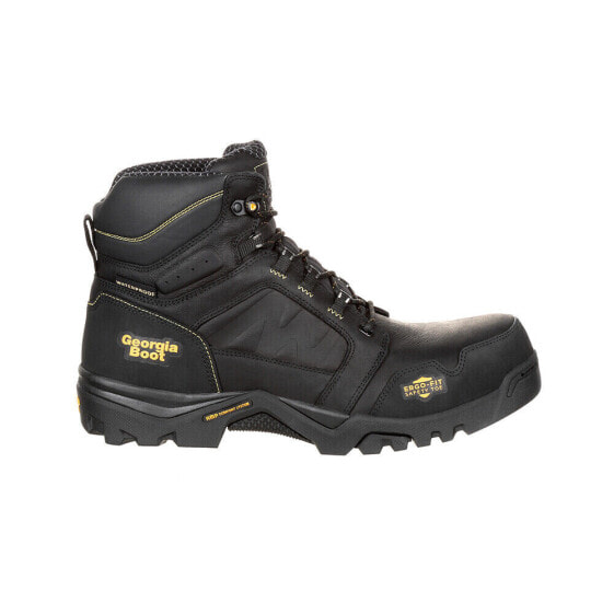 Georgia Boots Amplitude Composite Toe Eh Work Mens Black Work Safety Shoes GB00