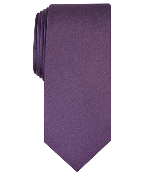 Men's Solid Texture Slim Tie, Created for Macy's