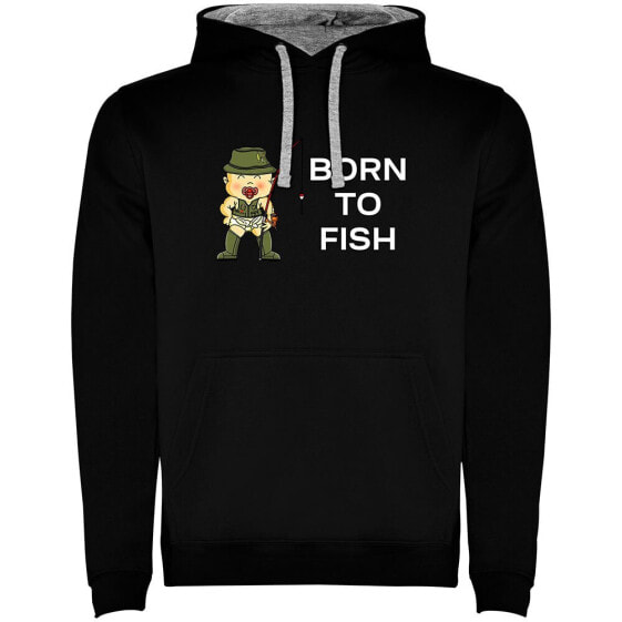 KRUSKIS Born To Fish Two-Colour hoodie