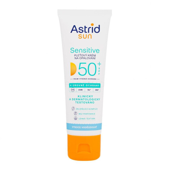 Astrid Sun Sensitive Face Cream SPF50+ 50 ml sonnenschutz fürs gesicht wasserfest unisex