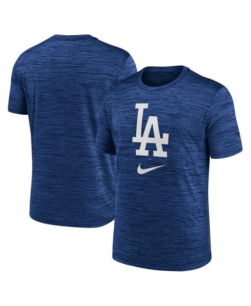Men's Royal Los Angeles Dodgers Logo Velocity Performance T-shirt