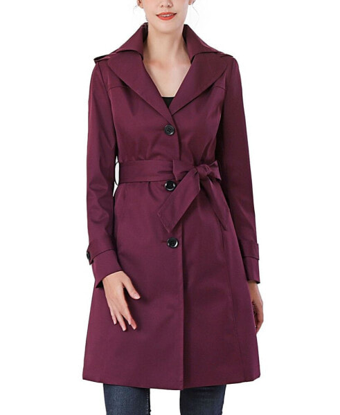 Women's Adel Water-Resistant Hooded Trench Coat