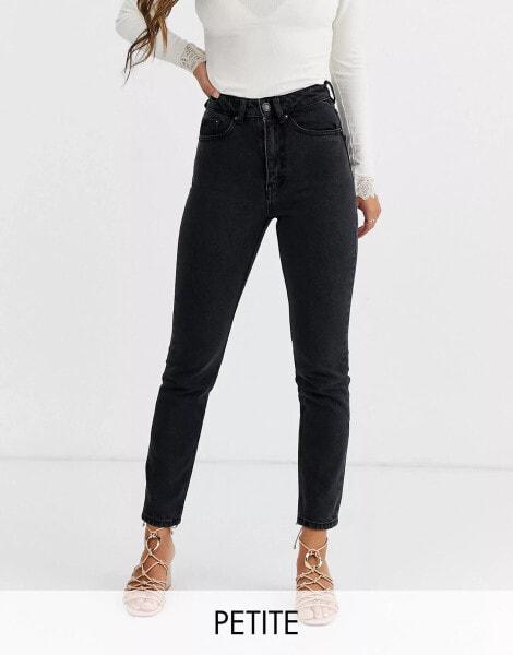 Vero Moda Petite high waist ankle grazer mom jean