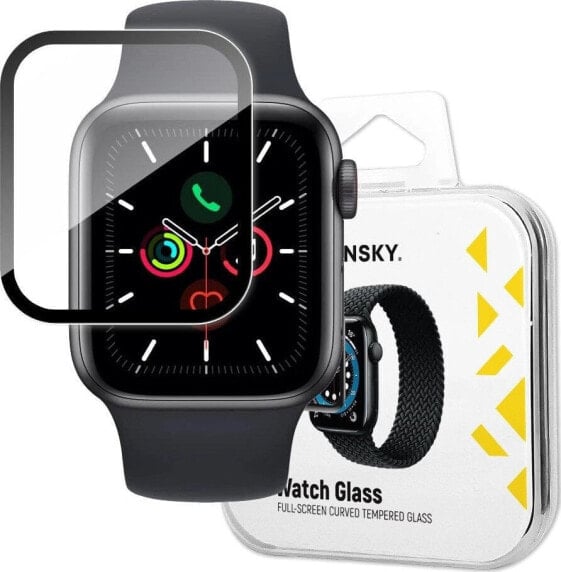 Wozinsky Wozinsky Watch Glass hybrydowe szkło do Apple Watch 6 44mm / Watch 5 44mm / Watch 4 44mm / Watch SE 44mm czarny