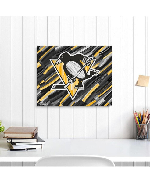 Pittsburgh Penguins 16" x 20" Embellished Giclee Print by Charlie Turano III
