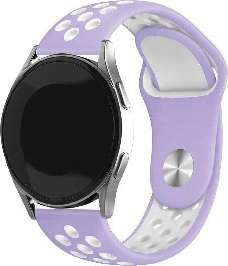 Beline Beline pasek Watch 22mm Sport Silicone fioletowo-biały purple/white box