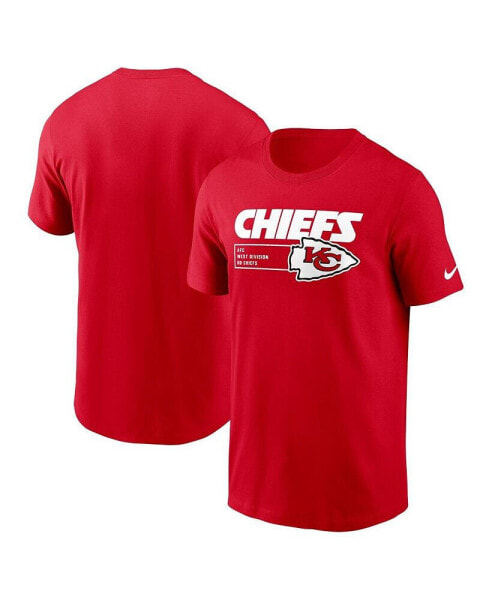 Men's Red Kansas City Chiefs Division Essential T-shirt