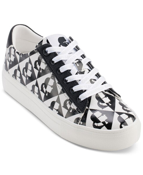 Cate Diamond Lace Up Sneakers