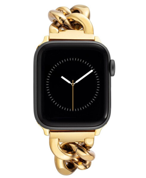 Ремешок для часов Anne Klein Gold-Tone Alloy Chain Bracelet Совместимый с Apple Watch 42/44/45/Ultra/Ultra 2