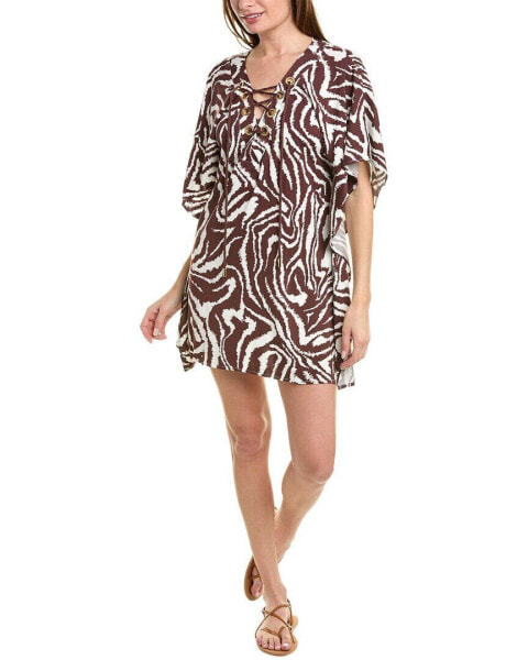 La Blanca Fierce Lace Up Caftan Women's