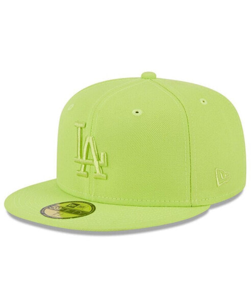 Men's Neon Green Los Angeles Dodgers 2023 Spring Color Basic 59FIFTY Fitted Hat
