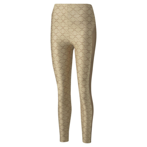 Puma Luxe Sport T7 Leggings Womens Beige Athletic Casual 53699267