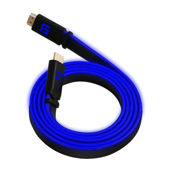 Floating Grip HDMI Kabel High Speed 8K/60Hz LED 1.5m blau - Cable - Digital/Display/Video