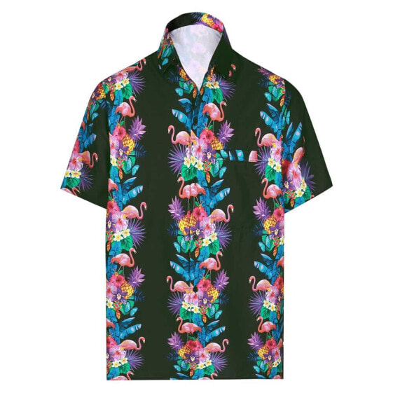 HAPPY BAY Flocking at night short sleeve shirt