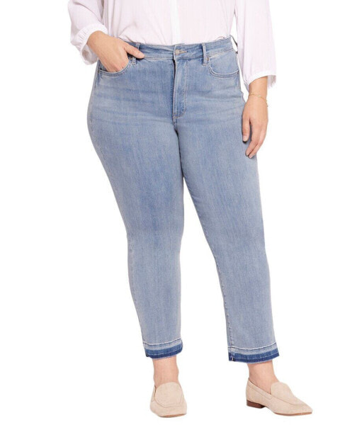 Nydj Plus Marilyn Crystalline High-Rise Straight Leg Jean Women's