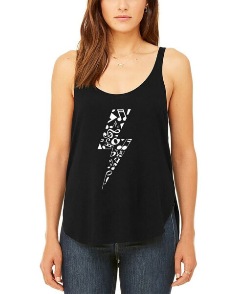 Women's Premium Lightning Bolt Word Art Flowy Tank Top