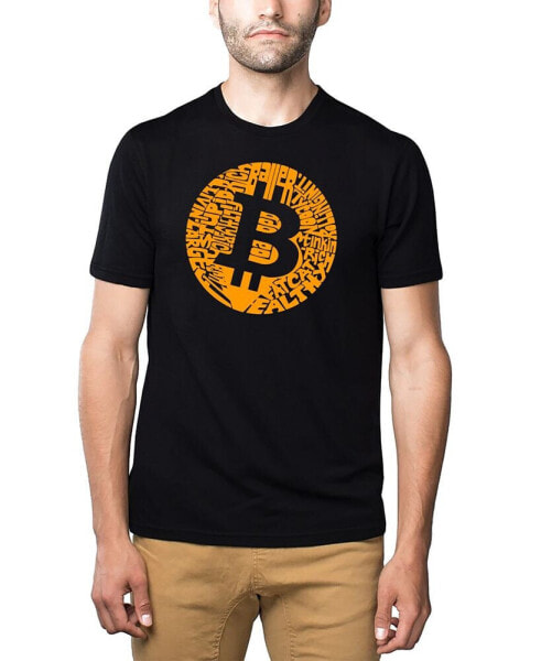 Men's Bitcoin Premium Word Art T-shirt