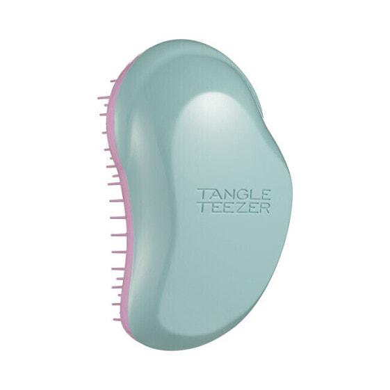 Original Mini Marine Teal and Rosebud hairbrush