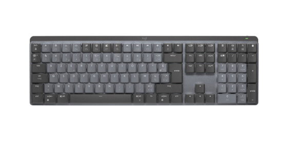 Logitech MX Mechanical Wireless Illuminated Performance Keyboard - Full-size (100%) - RF Wireless + Bluetooth - Mechanical - AZERTY - LED - Graphite - Grey