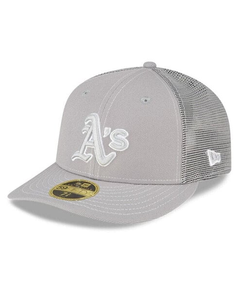 Men's Gray Oakland Athletics 2023 On-Field Batting Practice Low Profile 59FIFTY Fitted Hat