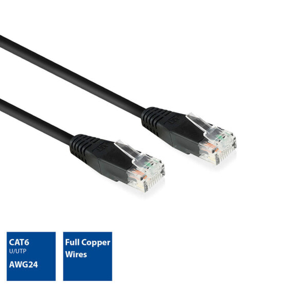 ACT AC4002 - 2 m - Cat6 - U/UTP (UTP) - RJ-45 - RJ-45