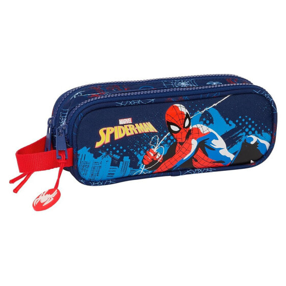 SAFTA Double Spider-Man Neon Pencil Case