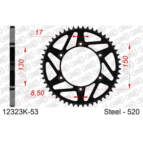 AFAM 12323K Rear Sprocket