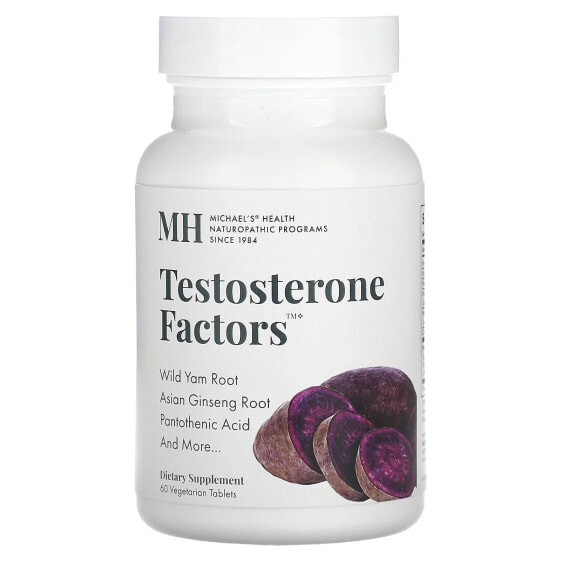 Витамин Michael's Naturopathic Testosterone Factors, 90 вегетарианских таблеток