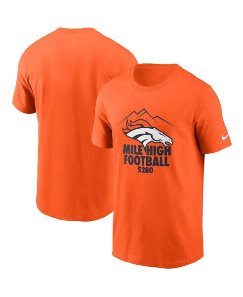 Men's Orange Denver Broncos Hometown Collection 5280 T-shirt