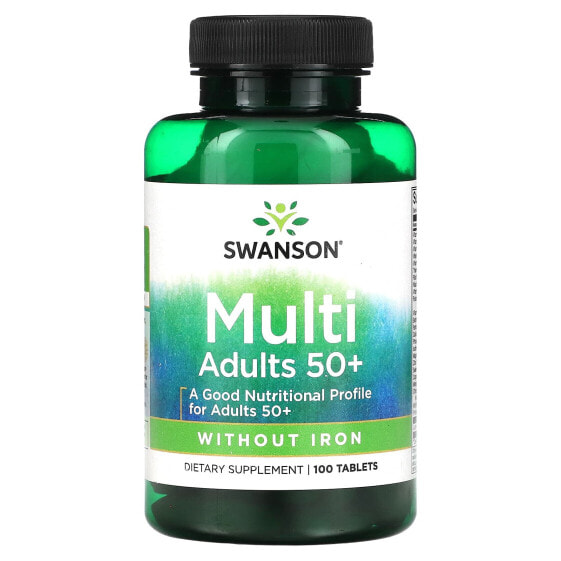 Витаминно-минеральный комплекс Swanson Multi для взрослых 50+, 100 таблеток