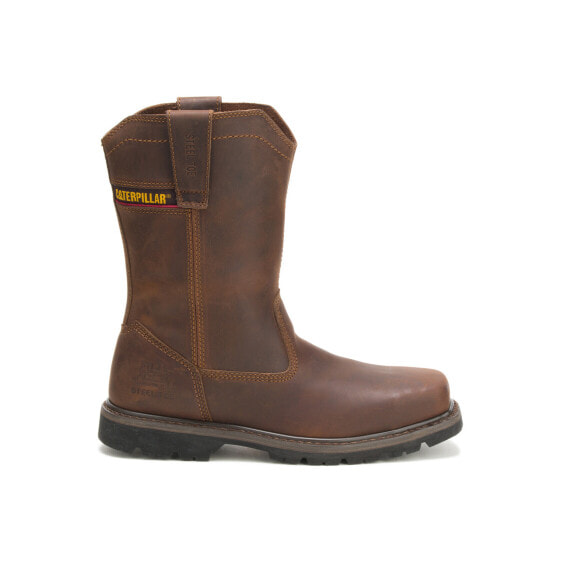 Ботинки мужские Caterpillar Wellston Pull On Steel Toe P90439 из коричневой кожи