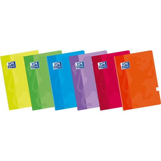 OXFORD HAMELIN Stapled Notebooks A5+ 4X4 Grid Soft Cover Cardboard 48 Sheets Package 10 Units Assorted Colors
