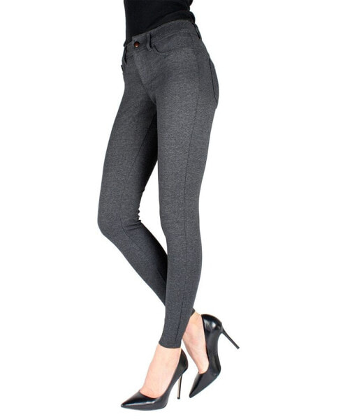 Women's Pants-Style Ponte Basic Pocket Leggings