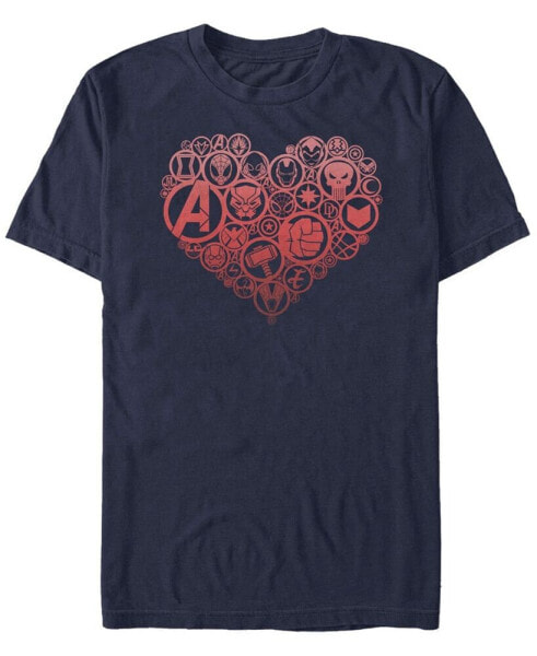 Men's Heart Icons Short Sleeve Crew T-shirt