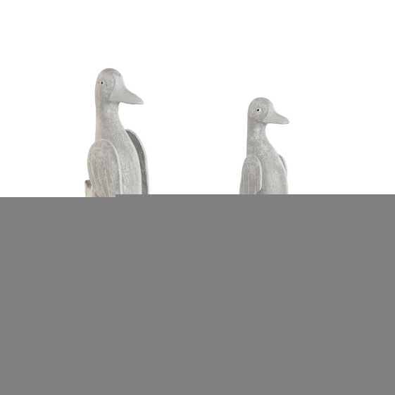 Decorative Figure Home ESPRIT Grey Duck 16 x 14 x 42 cm (2 Pieces)