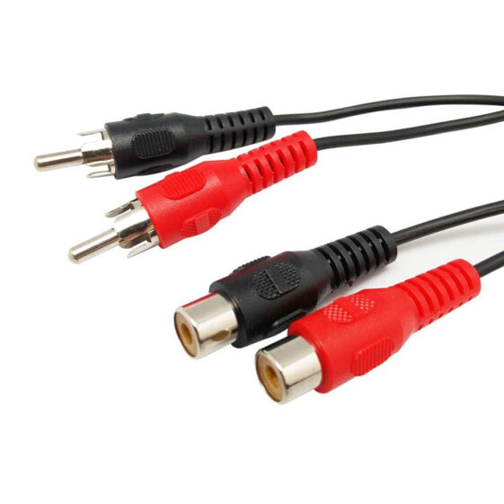 EUROCONNEX 2 RCA To Male Female rca cable 1.5 m