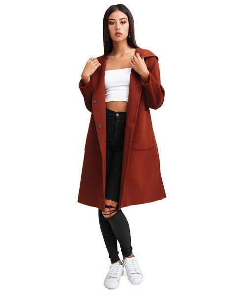 Women's Walk This Way Wool Blend Over d Coat