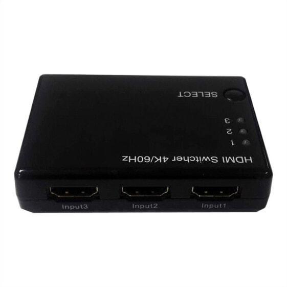 ROLINE 14.01.3575 - HDMI - Black - 3840 x 2160 - 2160p - 3840 x 2160 pixels - 80 mm