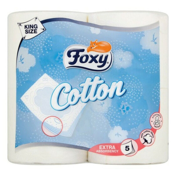 Туалетная бумага Foxy COTTON Cotton 4R (4 шт)
