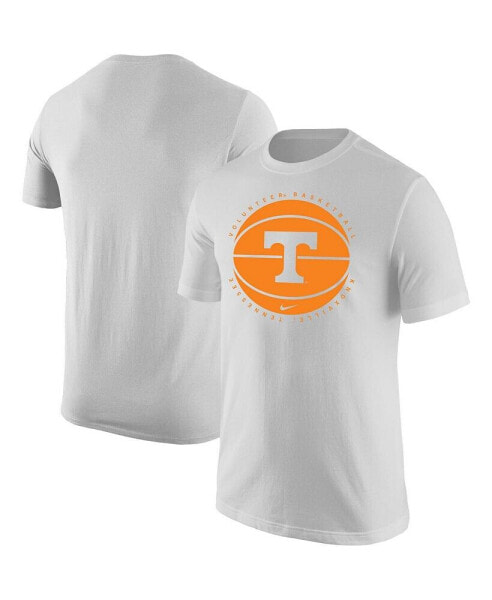 Men's White Tennessee Volunteers Basketball Logo T-shirt