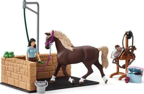 Figurka Schleich Zestaw figurek Myjnia dla koni Horse Club Emily Luna