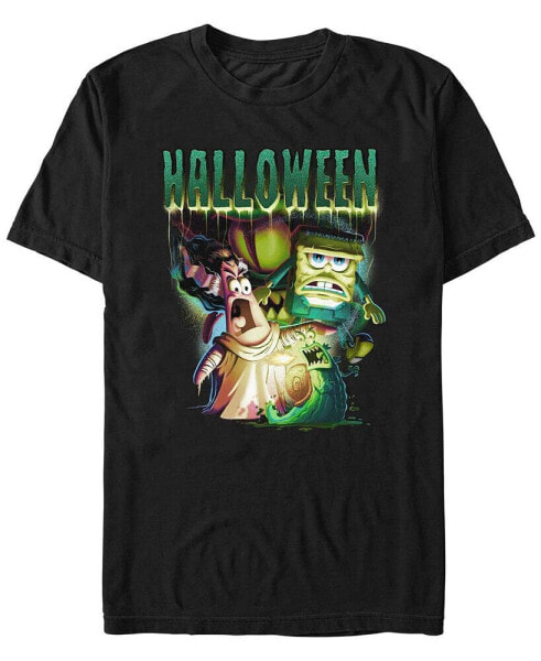 Men's SpongeBob SquarePants Shock Halloween Short Sleeves T-shirt