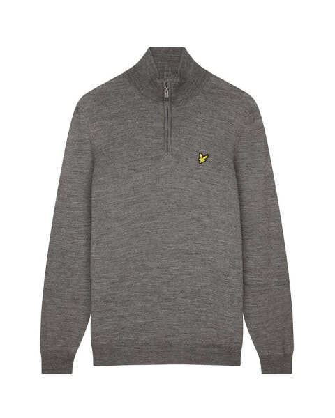 Свитер с половинной молнией LYLE & SCOTT Core Merino Mix в категории Одежда, обувь и аксессуары > Свитеры