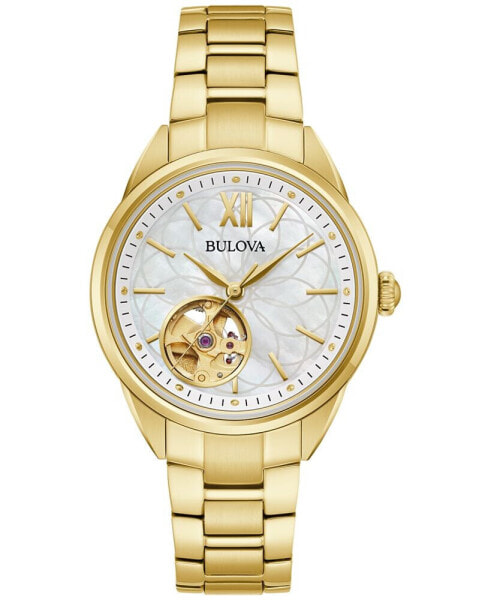 Women's Automatic Classic Sutton Gold-Tone Stainless Steel Bracelet Watch 35mm